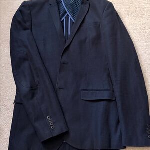 Men's Navy Blue Blazer - Classic Tailored Jacket